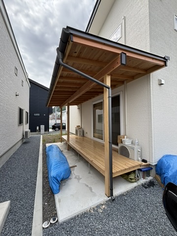 ベランダ 途中経過